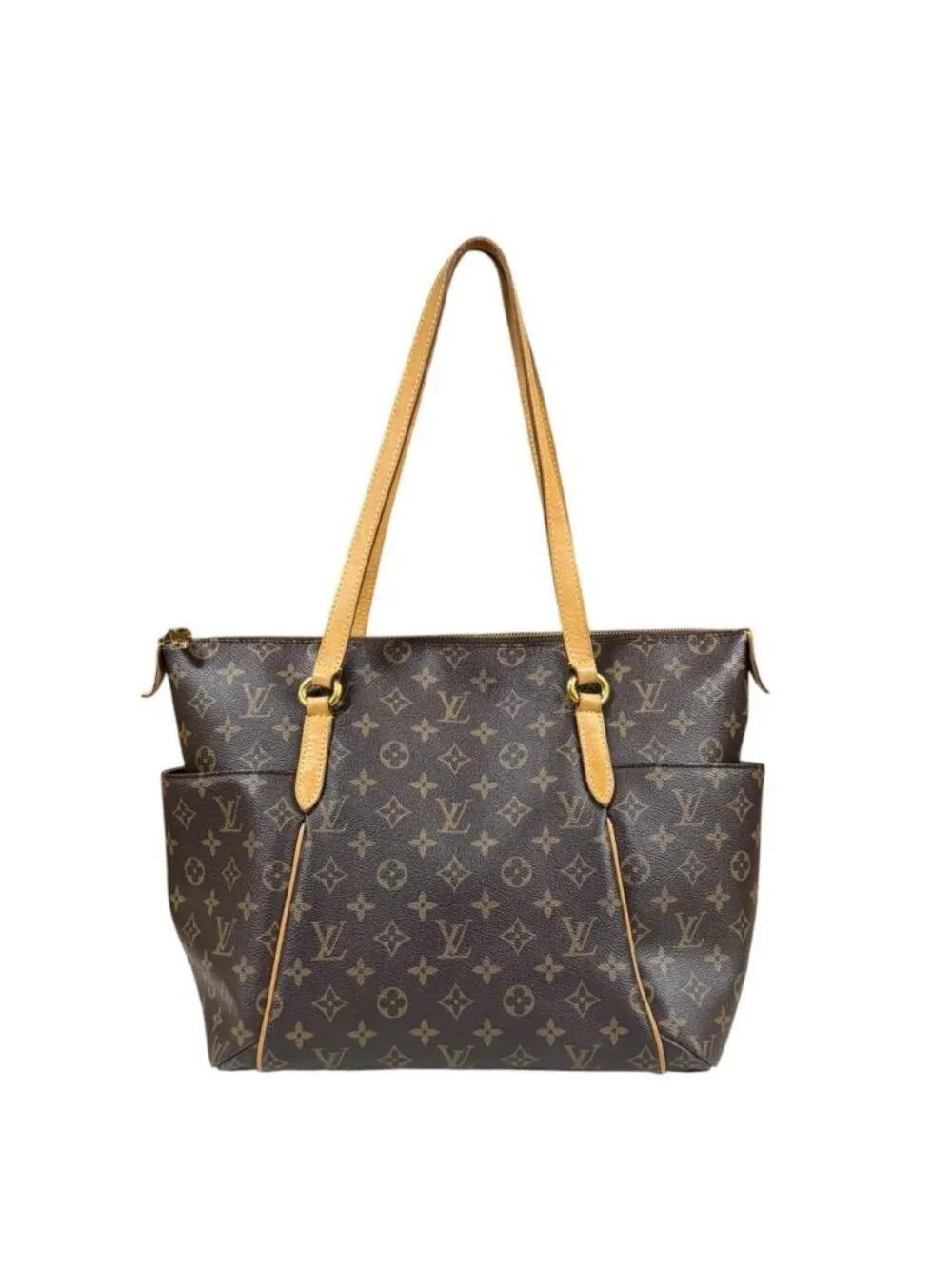 Louis Vuitton Totally MM Monogram Shoulder Bag Canvas Brown